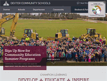 Tablet Screenshot of dexterschools.org